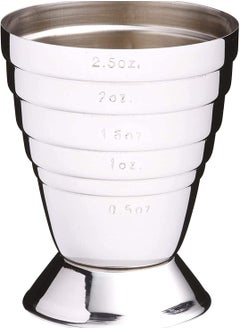 KASTWAVE All-in-1 Cocktail Jigger with 6 Spirit Measure Markings, Stainless Steel, Stainless Steel Bar Measuring Jigger with 6 Etching Measurements(OZ&ML) Party Tool Shot Jigger  - Image 1