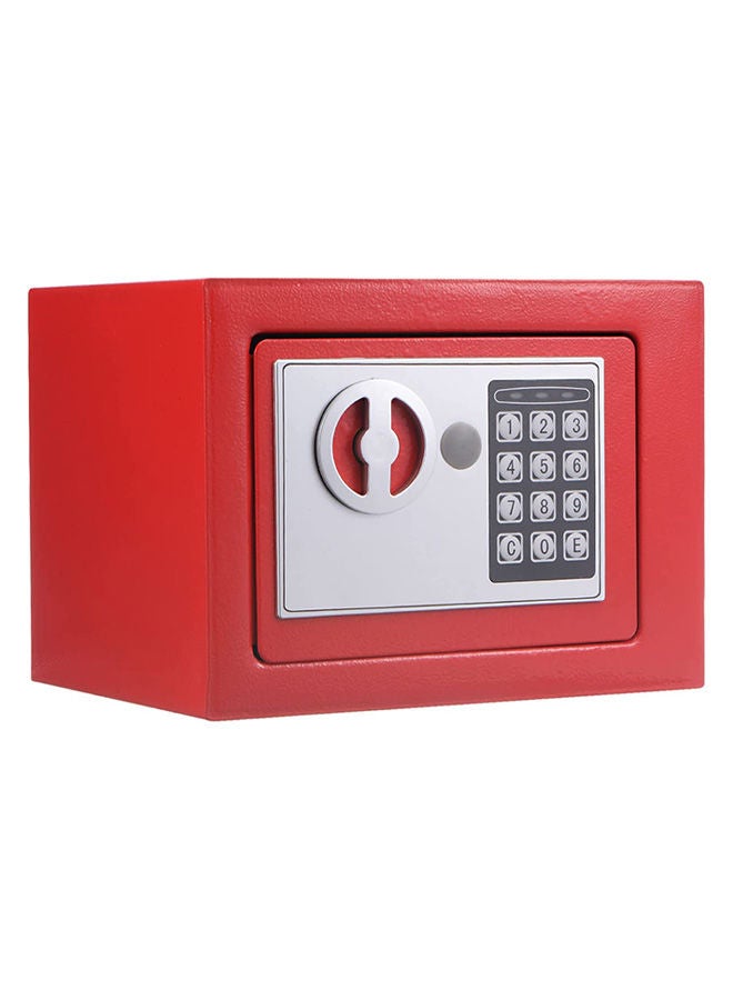 Arabest Safe Box, Digital Electronic Security Keypad Mini Small Safes with Grey Safe and Lock Box for Home Office Travel Business Use, 0.236 Cubic Feet Red  - Image 1