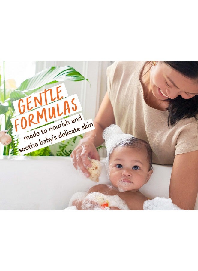 Babo Botanicals Baby Care Essentials Gift Set - Skincare, Bath & Diaper - For Delicate Skin, Fragrance-Free with Shea Butter, Includes Reusable Carry Pouch - Natural & Plant Based - 5 Items Set - Image 2