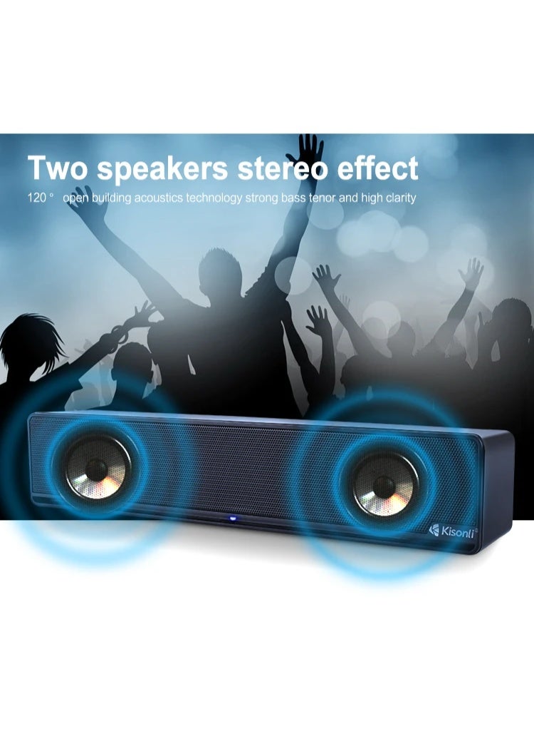 Kisonli I-510 USB Wired Computer Speakers – Powerful and Clear Sound with Elegant Design - Image 3