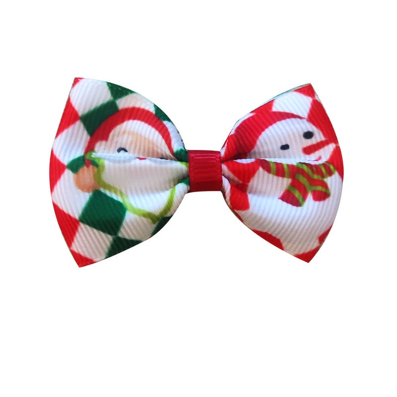 رباط عنق ملون لعيد الميلاد، إكسسوار رأس DIY، رباط صغير، ملابس، أحذية، قبعات، جوارب، صندوق هدايا، رباط زينة - Image 4