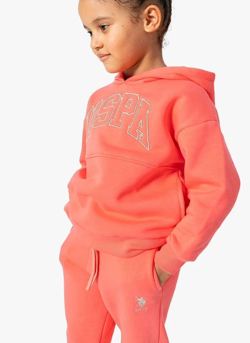 U.S. Polo Assn. U.S. Polo Assn. Girls Red Tracksuit Set