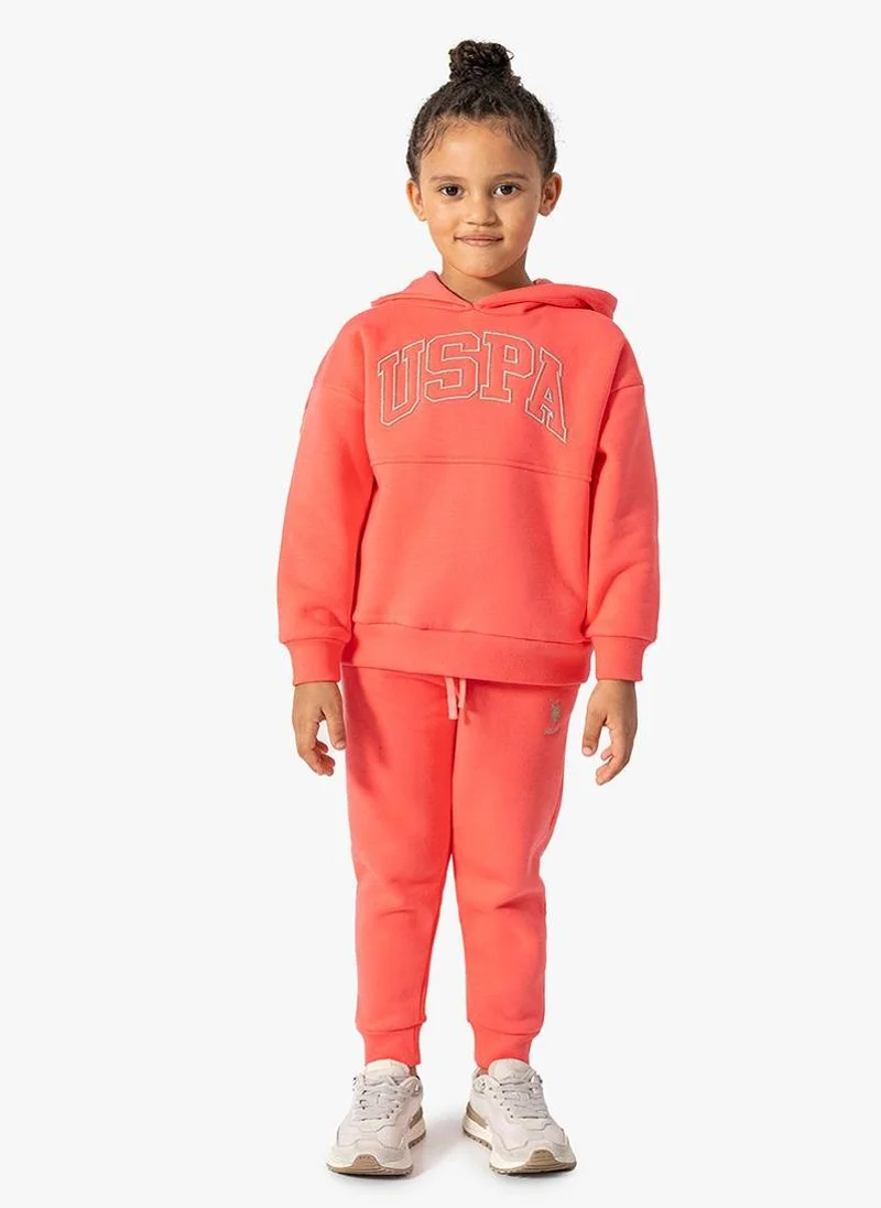 U.S. Polo Assn. U.S. Polo Assn. Girls Red Tracksuit Set