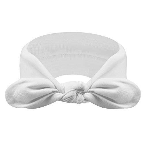 DRESHOW 4 Pack Headbands for Women Bow Knotted Hair Band Facial Cloth Rabbit Ears Running Sport Elastic Hair Wrap - Image 2