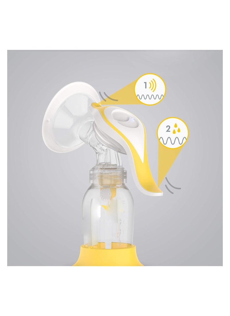 Generic - Comfortable Manual Breast Pump for Efficient Milk Expression, Single-Handed Design, Made of Plastic and Silicone Rubber, Ideal for Extracting Remaining Breastmilk, One Size Fits All. - Image 1