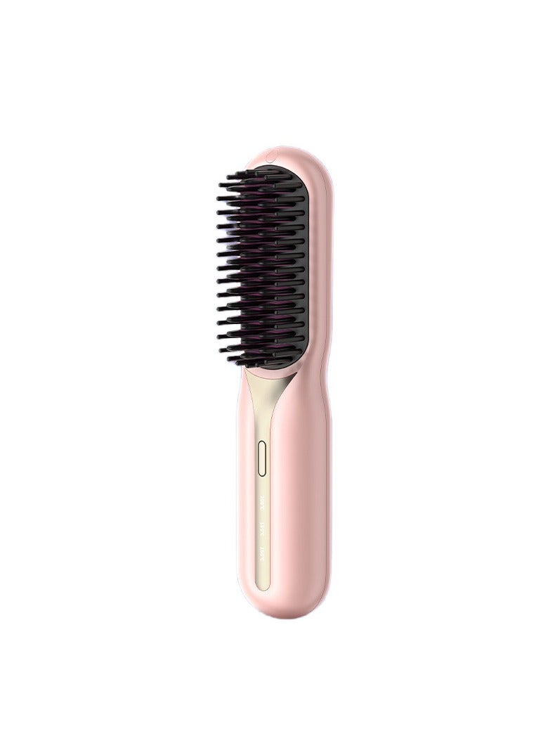 general Mini Ionic Straightening Comb – Travel-Friendly Straightener & Curler for Men/Women, Dual-Use Hair Styling Tool - Image 1