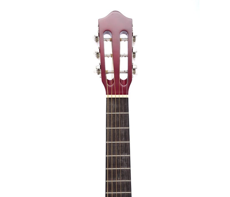 Carlos C34S-RDS Acoustic Guitar 1/2 Size - Shaded Red - Image 4