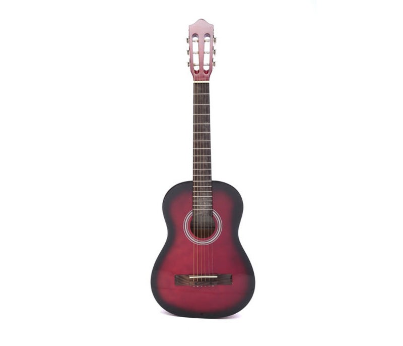 Carlos C34S-RDS Acoustic Guitar 1/2 Size - Shaded Red - Image 2