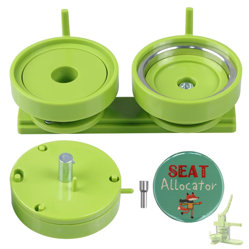 Happizza Button Maker Mold 3 inch75mm Interchangeable Die Mold Button Maker Mould Suitable for Slide Rail Badge Maker Machine Pin Press Machine