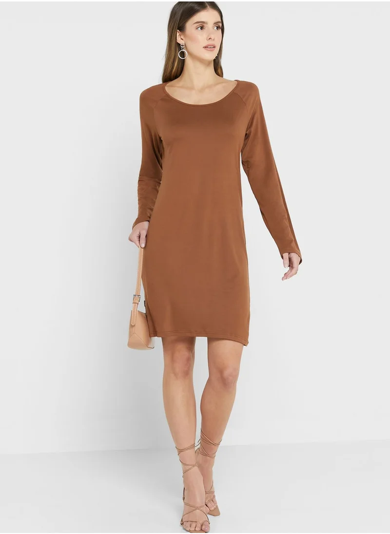 VERO MODA Raglan Sleeves Short Dress