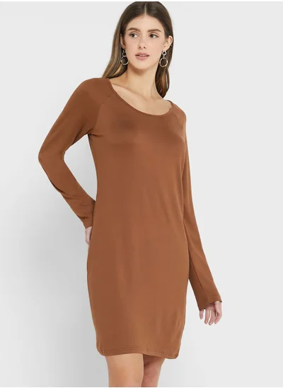 VERO MODA Raglan Sleeves Short Dress