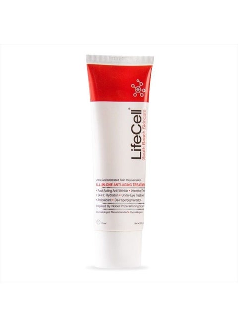 Genuine South Beach Skincare All-in-One Anti-Aging Treatment - 2.54 oz - Reduce the Look of Wrinkles - Includes DMAE, Retinol, Hyaluronic Acid & Vitamin C