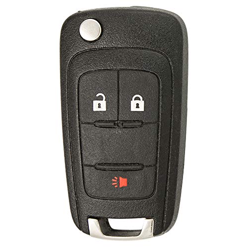 Keyless2Go Replacement for Keyless Remote 3 Button Flip Car Key Fob for OHT01060512 - Image 1