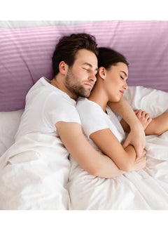 Eworld Premium Full Body Pillow for Adults, Ultra-Smooth Polyester Fiber, Breathable & Ideal for Side Sleepers, with Ultra-Soft Cotton Cover, Available in Multiple Colors, 20x54".  - Image 5
