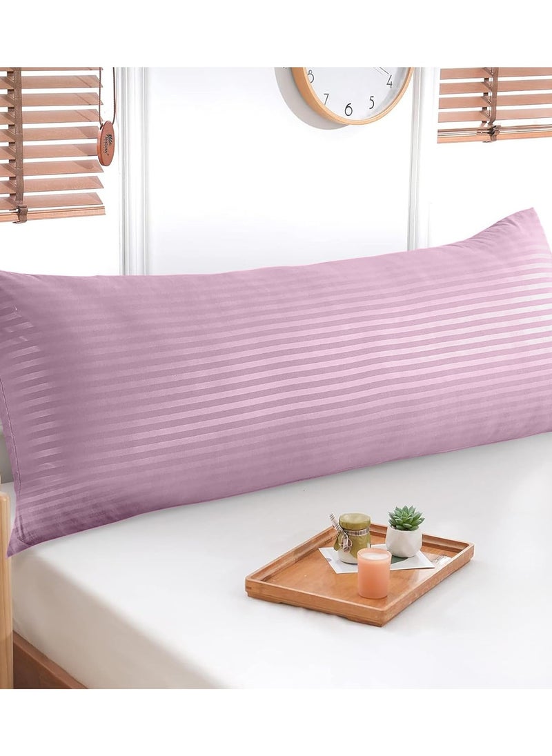 Eworld Premium Full Body Pillow for Adults, Ultra-Smooth Polyester Fiber, Breathable & Ideal for Side Sleepers, with Ultra-Soft Cotton Cover, Available in Multiple Colors, 20x54".  - Image 4