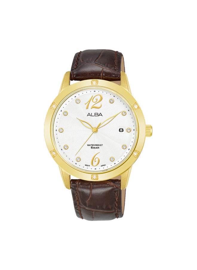 Alba - Leather Analog Wrist Watch AG8N14X1 - Image 1