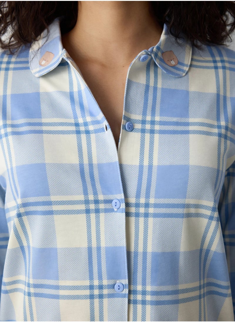 Happy Checked Shirt and Pant Pajama Set - pzsku/Z2215F0E5ACE3EAB6F4BCZ/45/_/1733843251/69e3b087-564d-4e10-9d70-b45effd90c42