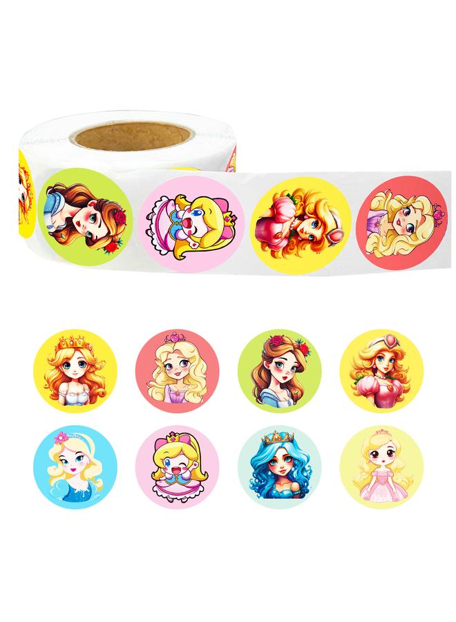 Bluejw Selling 500 Sheets/rolls Cute Princess Girls Children Roll Stickers Kindergarten Sealed Hand Account Reward Stickers - Image 3