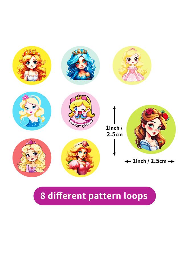 Bluejw Selling 500 Sheets/rolls Cute Princess Girls Children Roll Stickers Kindergarten Sealed Hand Account Reward Stickers - Image 4