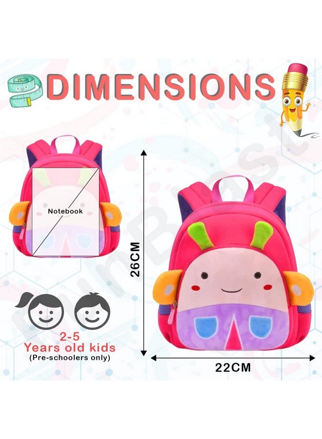 FunBlast Cute Small Size Bee Print Fancy Bag for Kids - Small Size Picnic Bag for Baby,Boys,Girls/Lightweight Travel Mini Backpack for Kids - Multi Color (ONLY FOR 2-5 YEAR OLD) - Image 2