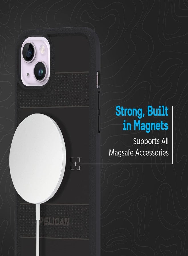 بيلكان بليكان - سلسلة بروتكتور - غطاء حماية متين متوافق مع الشحن المغناطيسي لهاتف آيفون 14 بلس (2022) مصمم ليناسب الجيب بشكل أنيق - حماية من السقوط من ارتفاع 15 قدمًا - أسود - Image 5
