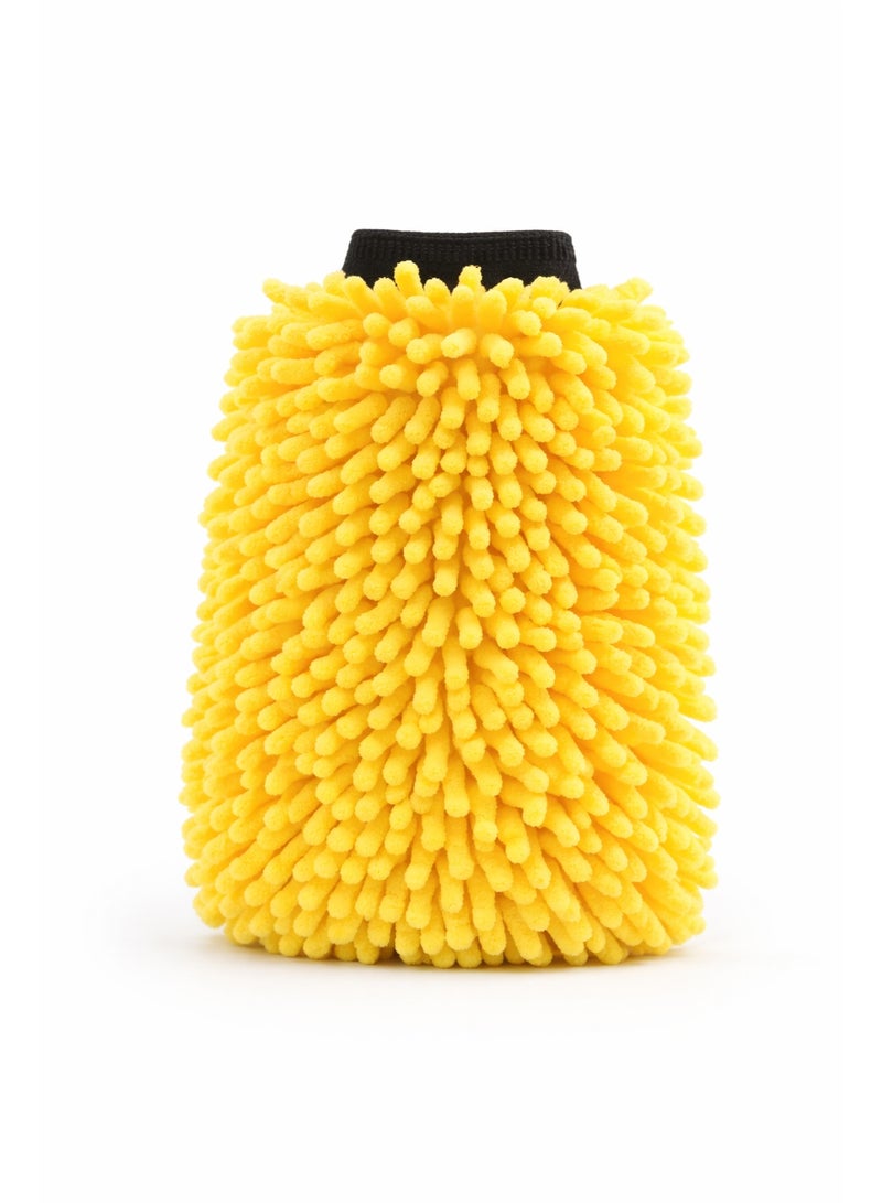 GETSUN Premium Microfiber Chenille Car Wash Mitt – Scratch-Free, Super Absorbent Dual-Sided Cleaning Glove for Car, Bike & Home Cleaning. - Image 1