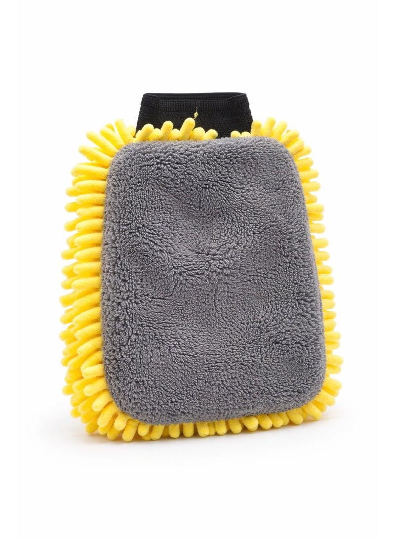 GETSUN Premium Microfiber Chenille Car Wash Mitt – Scratch-Free, Super Absorbent Dual-Sided Cleaning Glove for Car, Bike & Home Cleaning. - Image 2