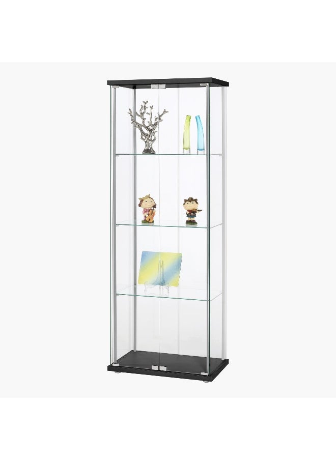 Home Box Dover Curio Cabinet with 2 Doors and 3 Shelf  - Image 2