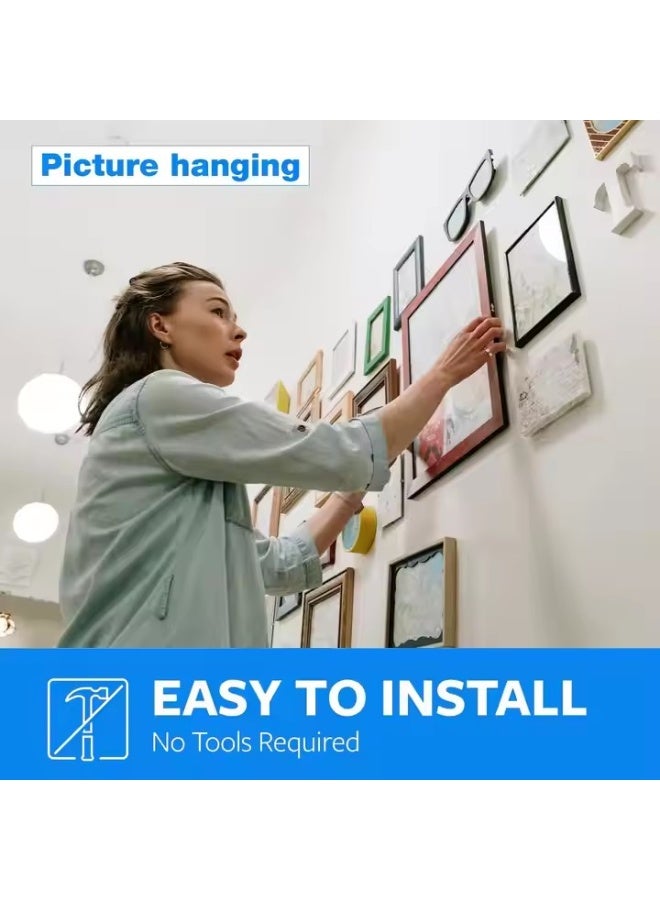 شريط لاصق مزدوج الجوانب 50 مم × 5 أمتار، شريط تثبيت شديد التحمل، شرائط لاصقة قابلة للإزالة من إسفنج البولي إيثيلين، شريط لاصق قوي مقاوم للماء لا يسبب أي ضرر للطلاء أو الجدران أو تعليق الصور أو الملصقات - Image 5