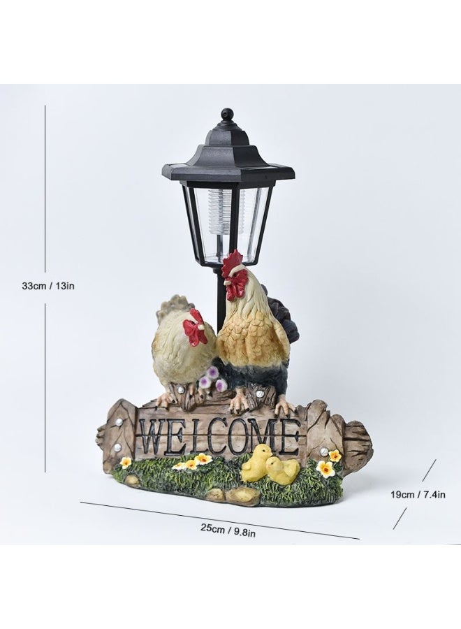 Solar Hexagonal Garden Light - Animal Outdoor Decor