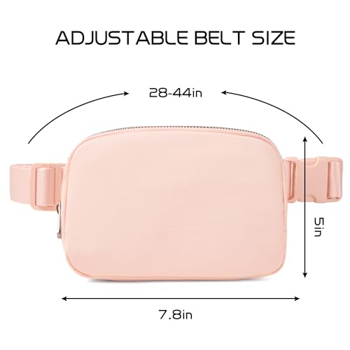 Gitus Belt Bag Fanny Pack Crossbody Bags for Women Fashion Waist Packs with Adjustable Strap Gifts for Women Men Teen Girls (Coral Pink) - Image 3