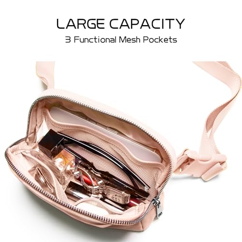 Gitus Belt Bag Fanny Pack Crossbody Bags for Women Fashion Waist Packs with Adjustable Strap Gifts for Women Men Teen Girls (Coral Pink) - Image 5
