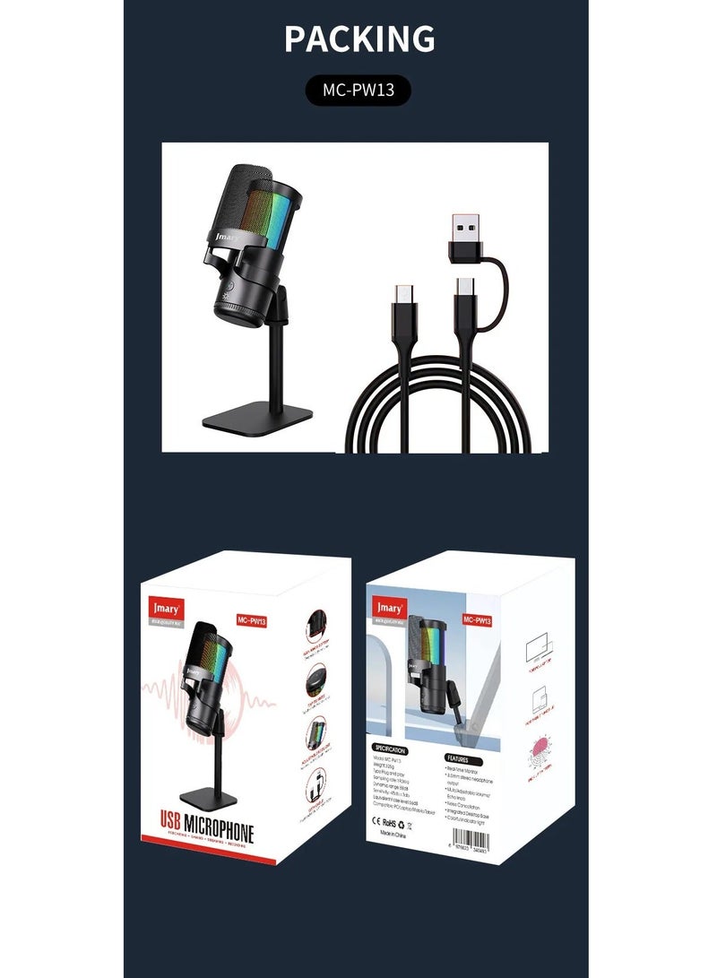 JMARY MC-PW13 USB Desktop  Microphone - Image 1