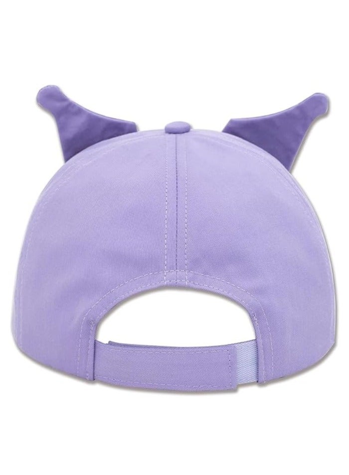 Sanrio Kuromi Cartoon adjustable Children Sun Cap Purple - Image 2
