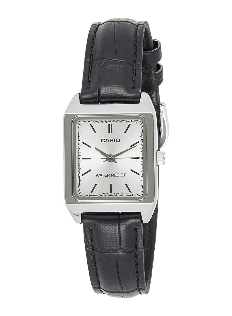 CASIO Women's Dress Water Resistant Analog Watch LTP-V007L-7E1UDF - Black - Image 1