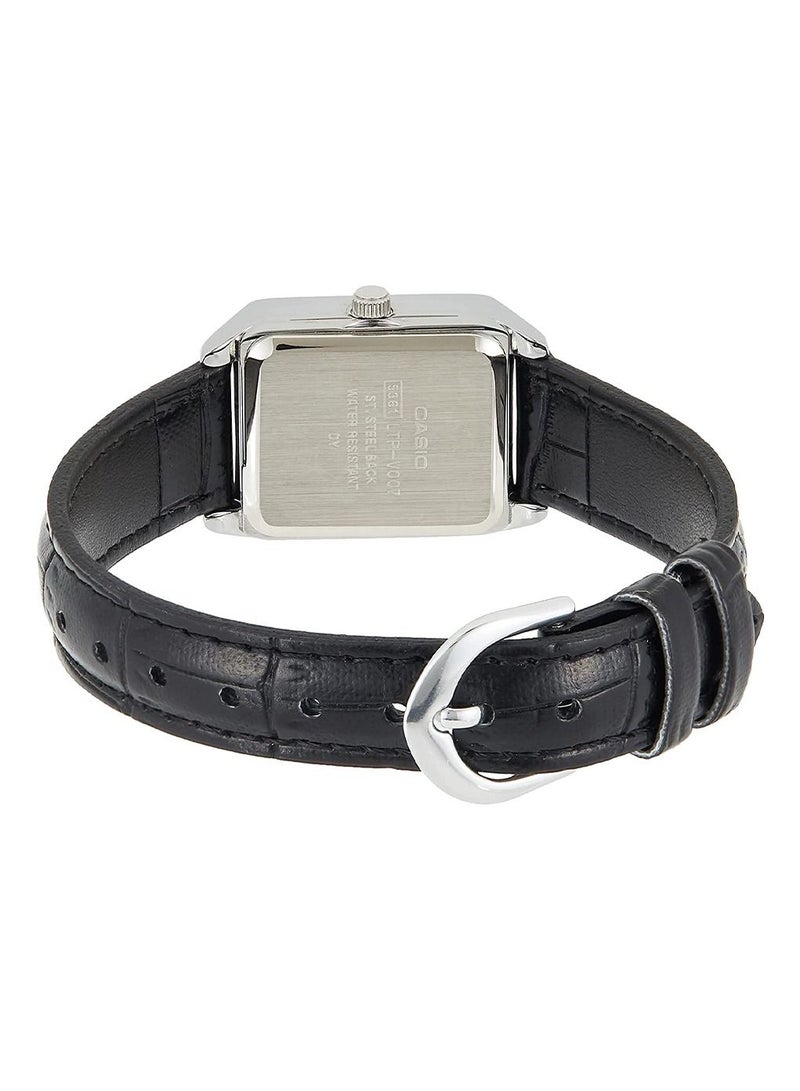 CASIO Women's Dress Water Resistant Analog Watch LTP-V007L-7E1UDF - Black - Image 2