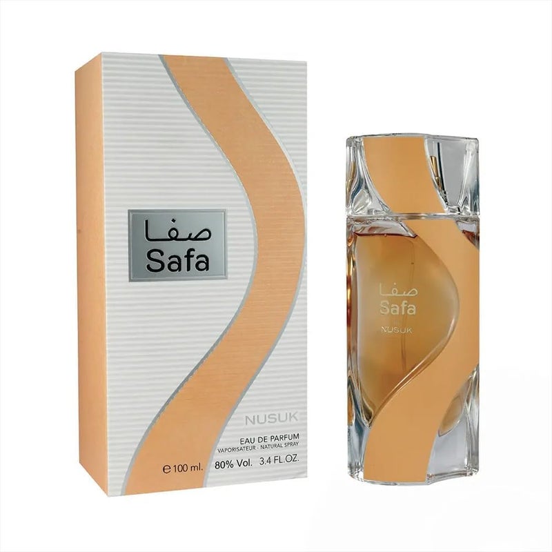 Nusuk Safa Unisex Eau De Parfum 100ml | Juicy Lemon & Strawberry Top Notes | Creamy Coconut & Nectar Floral Heart | Warm Vanilla, Musk & Ambrox Base | Sweet, Playful, Long-Lasting Fragrance - Image 2