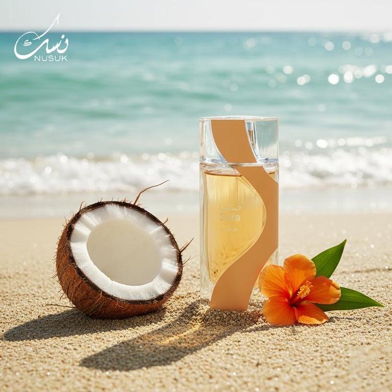 Nusuk Safa Unisex Eau De Parfum 100ml | Juicy Lemon & Strawberry Top Notes | Creamy Coconut & Nectar Floral Heart | Warm Vanilla, Musk & Ambrox Base | Sweet, Playful, Long-Lasting Fragrance - Image 5