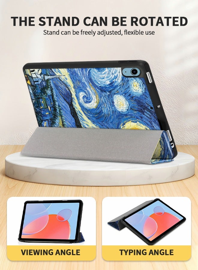 GROIC For iPad 10th Generation 10.9'' 2022  Case,Magnetic Cover with Auto Sleep/Wake Multi-Angle Stand,Lightweight PU Leather Hard Back Shockproof Shell with Wireless Charge Pen Slot - Image 5