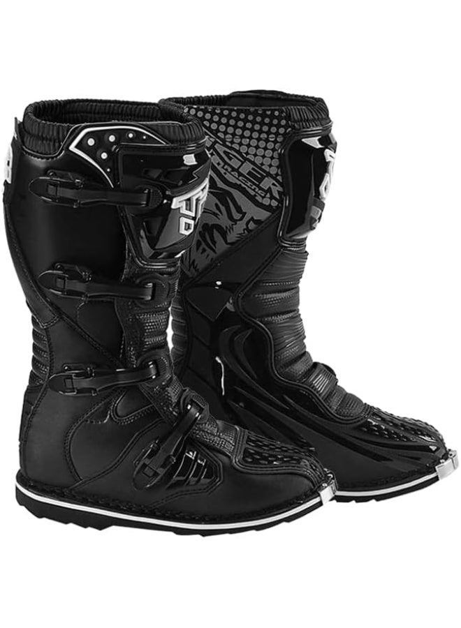TIGER Pro-Style Motocross Leather Boots for Off-Road Riding - Image 1