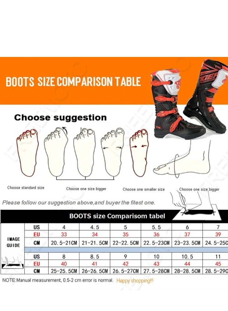 TIGER Pro-Style Motocross Leather Boots for Off-Road Riding - Image 5