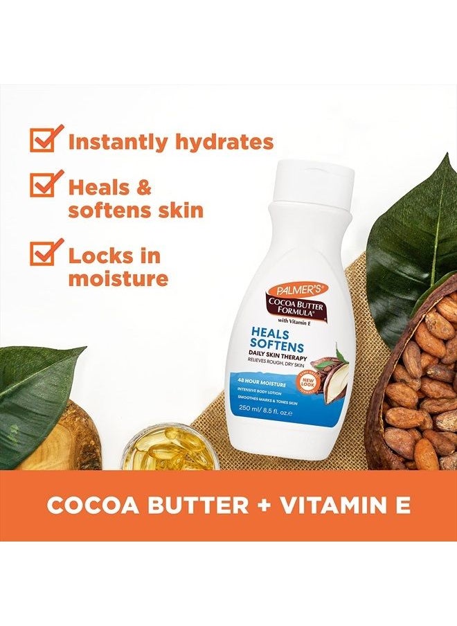 PALMER'S Cocoa Butter Formula Daily Skin Therapy Cocoa Butter Body Lotion for Dry Skin, Hand & Body Moisturizer, Flip Cap Bottle, 8.5 Oz (Pack of 1)  - Image 2