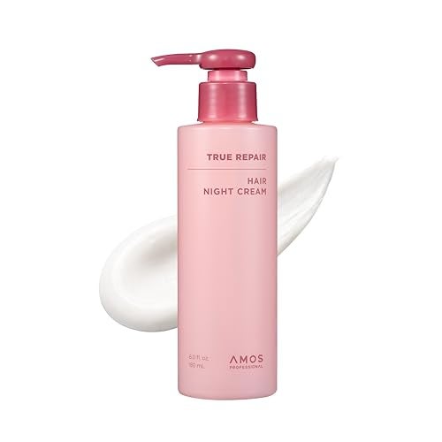 AMOS PROFESSIONAL True Repair Hair Night Cream 60 fl oz KBeauty Overnight Hair Primer LeaveIn Conditioner Hydrating Deep Conditioning for Dry Damaged Hair - Image 1