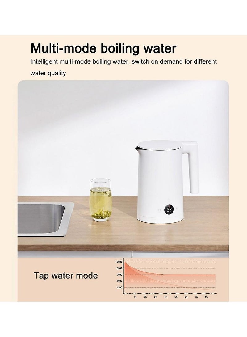 Xiaomi MIJIA Constant Temperature Electric Kettle P1 Quiet Edition Temperature Display 1800W High Power 304 Stainless Teapots 1.5 L 1800 W MJJYSH02YM White - Image 5