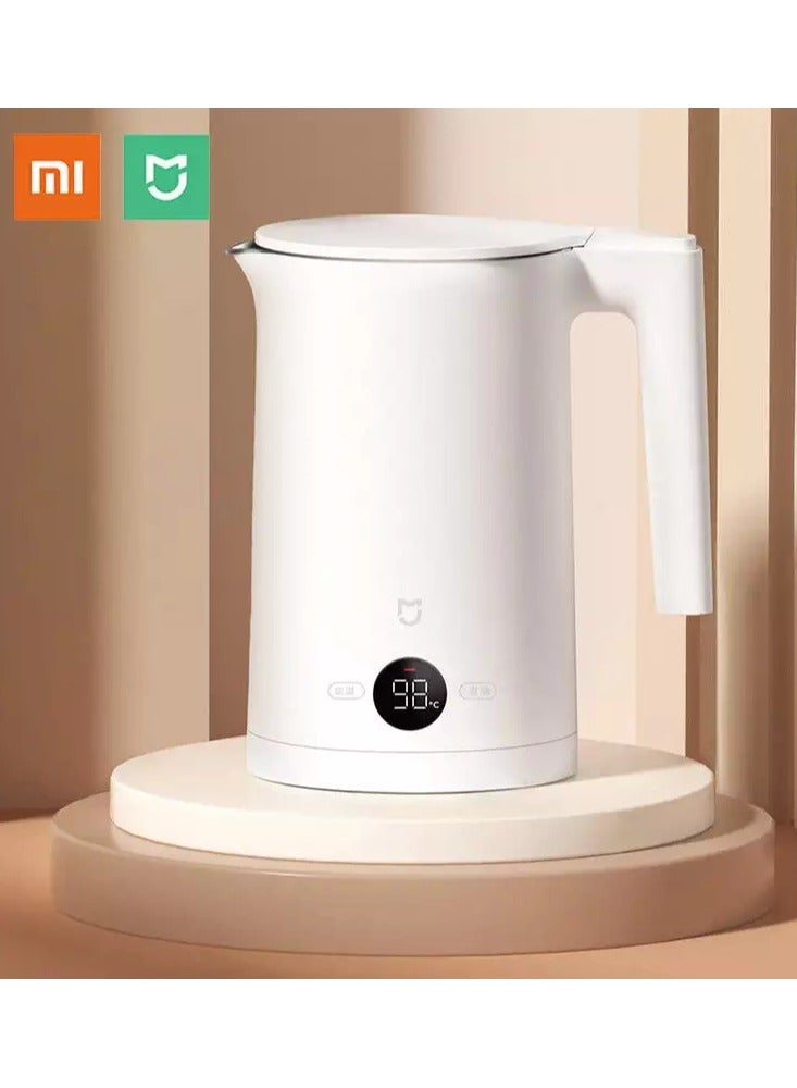 Xiaomi MIJIA Constant Temperature Electric Kettle P1 Quiet Edition Temperature Display 1800W High Power 304 Stainless Teapots 1.5 L 1800 W MJJYSH02YM White - Image 2