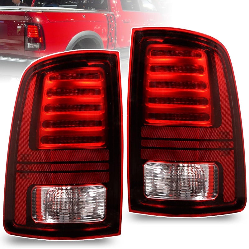 Lochnchn LED Tail Lights Compatible With 20132018 Dodge Ram 1500 2500 3500 Driver and Passenger Side Taillights Replace 68093081AB 68093081AC CH2800202