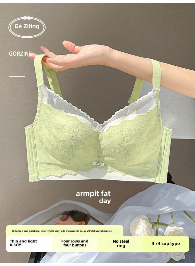 Women's Underwear, Big Chest, Small Chest, Autumn And Winter, No Steel Ring, Upper Collection, Breast, Anti-sagging, Push Up, Adjustable Bra