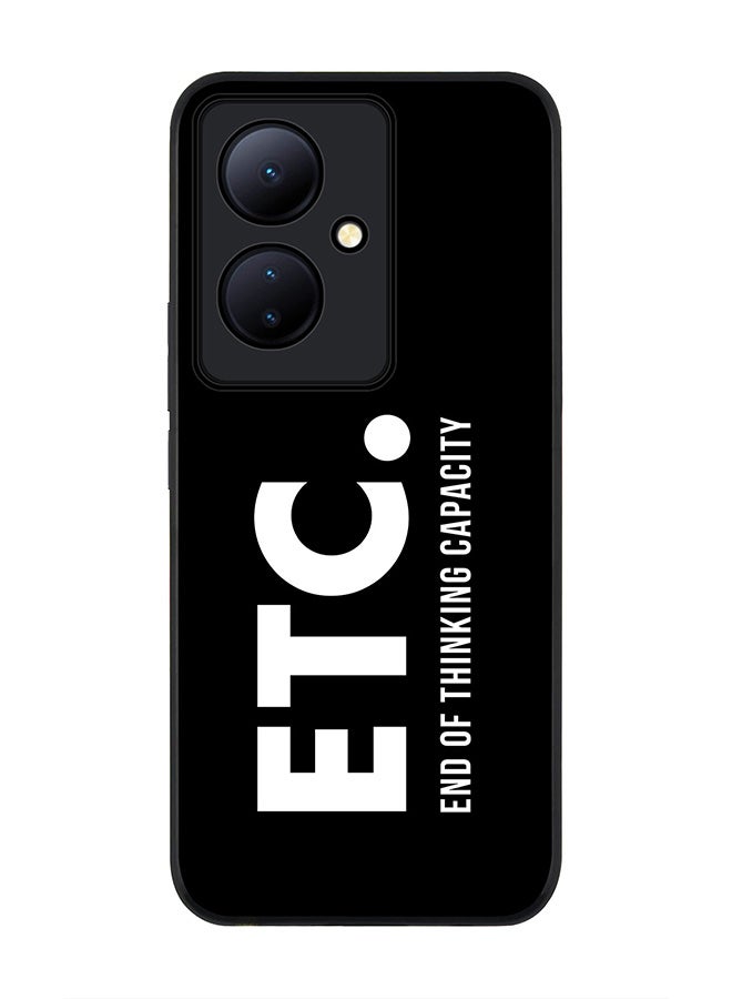 Stylizedd Rugged Black edge case for Vivo V29 Lite, Slim fit Soft Case Flexible Rubber Edges Anti Drop TPU Gel Thin Cover- Etc. - Image 1