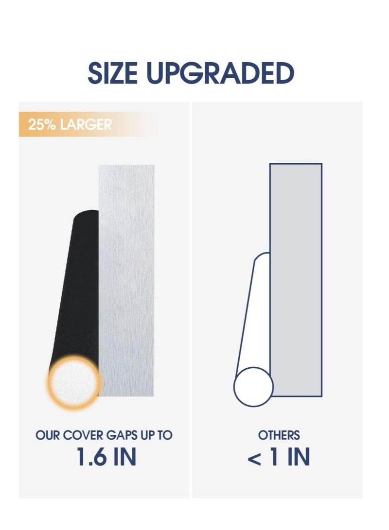 كابتن تيك Door Draft Stopper, Draft Stoppers for Bottom of Door, Adjustable Door Sweep Noise Blocker 36inch, Sound Proof for Interior Exterior Doors - Image 2