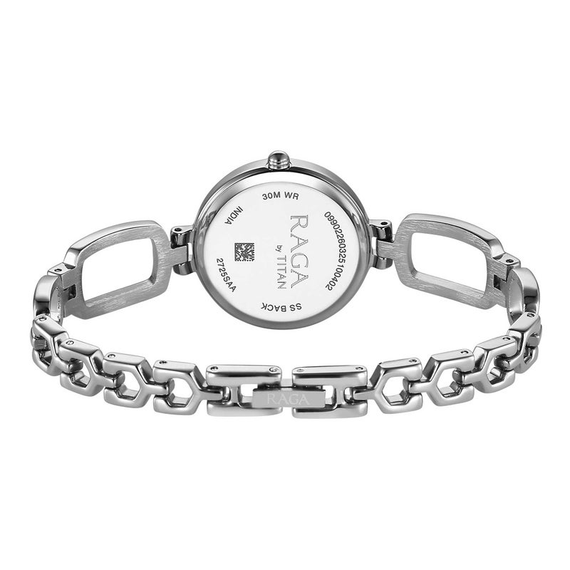Titan Raga Silver Dial Metal Strap Analog Watch for Women - Silver Bracelet (2725SM01) - Image 5